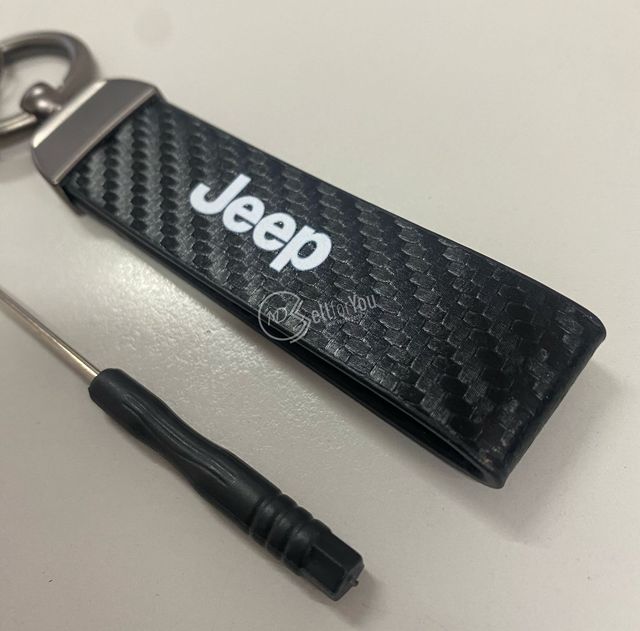 Portachiavi Jeep nero e grigio