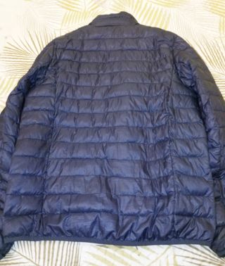 Cazadora abrigo de hombre acolchada color azul