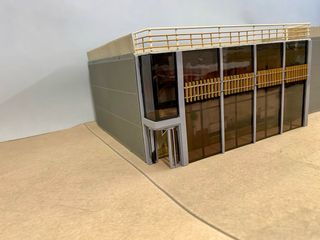 Maqueta edificio moderno 1/72 wargame 20mm