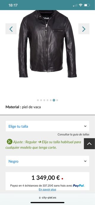 Chaqueta cuero Schott 141