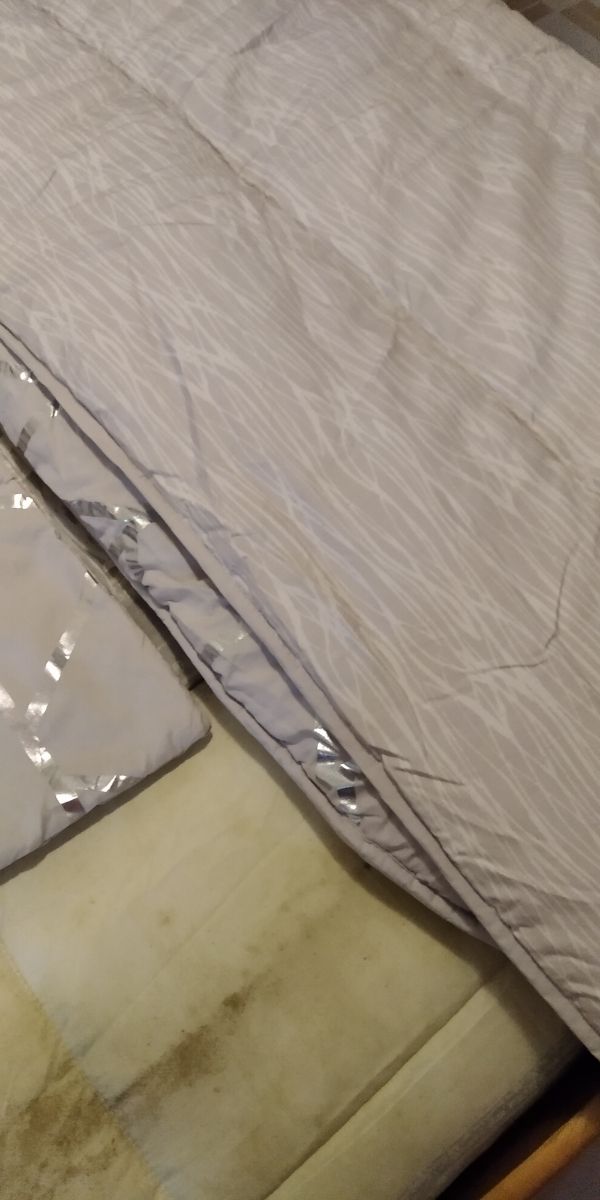 Colcha invierno gris