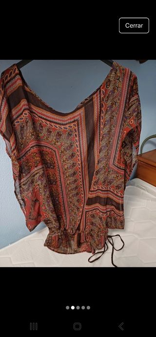 Blusa estampada talla s