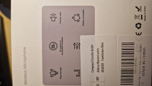 Wireless lavaller microphone