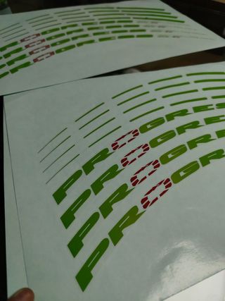 Vinilo, pegatinas para ruedas progress XCD- SC