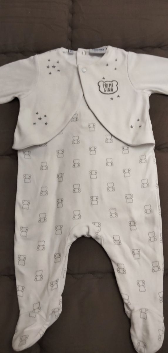 Tuta tutina integrale neonata bimba in cotone