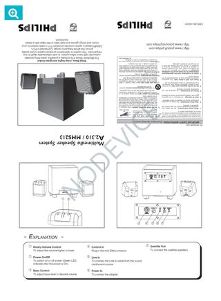 Casse audio 2.1 Philips per PC