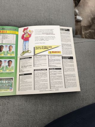 Album de fútbol Panini mundial usa 94