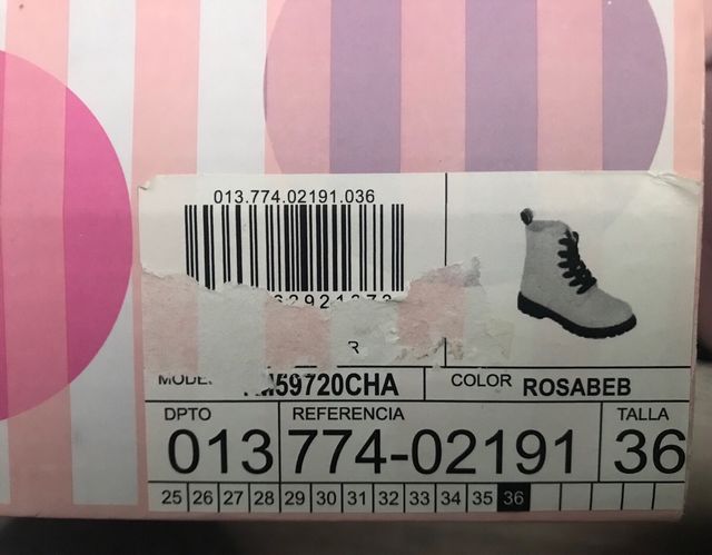 Botas Niña Conguitos T. 36 Nuevas