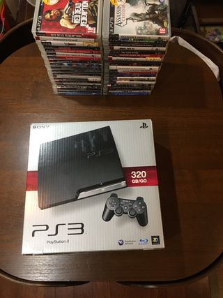 PlayStation 3 320 GB/GO  40 JUEGOS  2 MANDOS 
