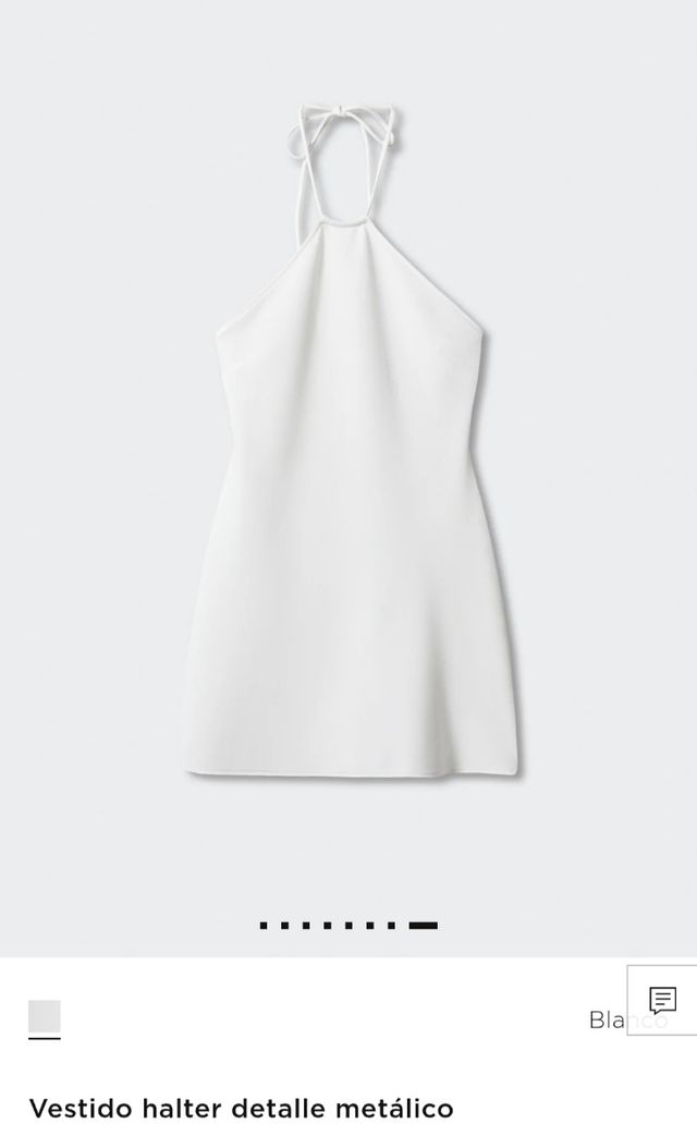 Vestido blanco mango