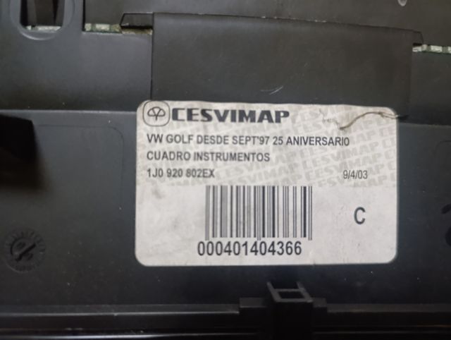 Marcador golf iv 25 aniversario tdi