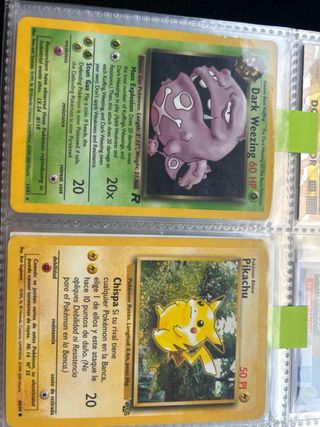 Cartas pokemon antiguas