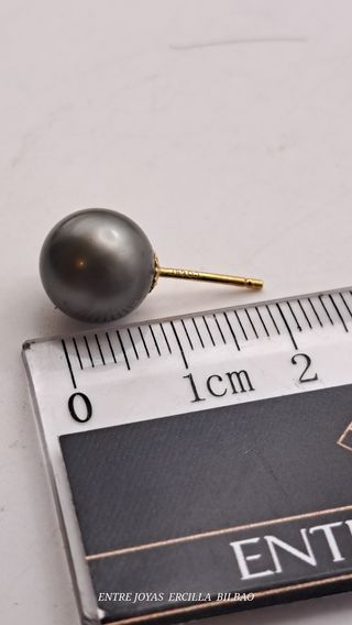 PENDIENTES ORO 18K CON PERLA 