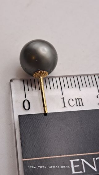 PENDIENTES ORO 18K CON PERLA 