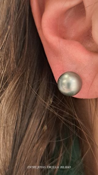 PENDIENTES ORO 18K CON PERLA 