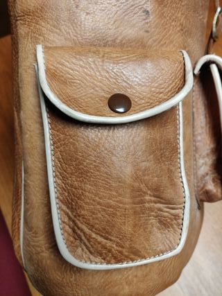Mochila artesana de cuero