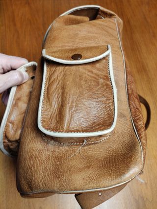 Mochila artesana de cuero
