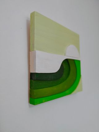 Quadro surf ondas madeira 3D