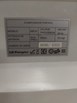 2 condizionatori Orbegozo A51