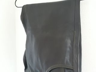 Pantalón de cuero. Marrón. Cuero auténtico.