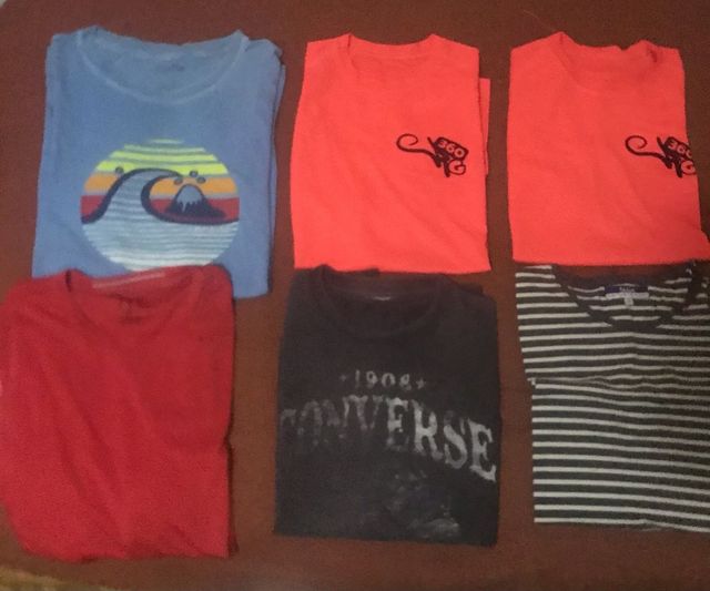 6 camisetas marca talla M de hombre
