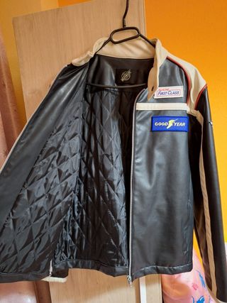 Cazadora sintética racing 