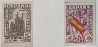 Sellos España 1936-1937 Junta Def. Nac. 802/813