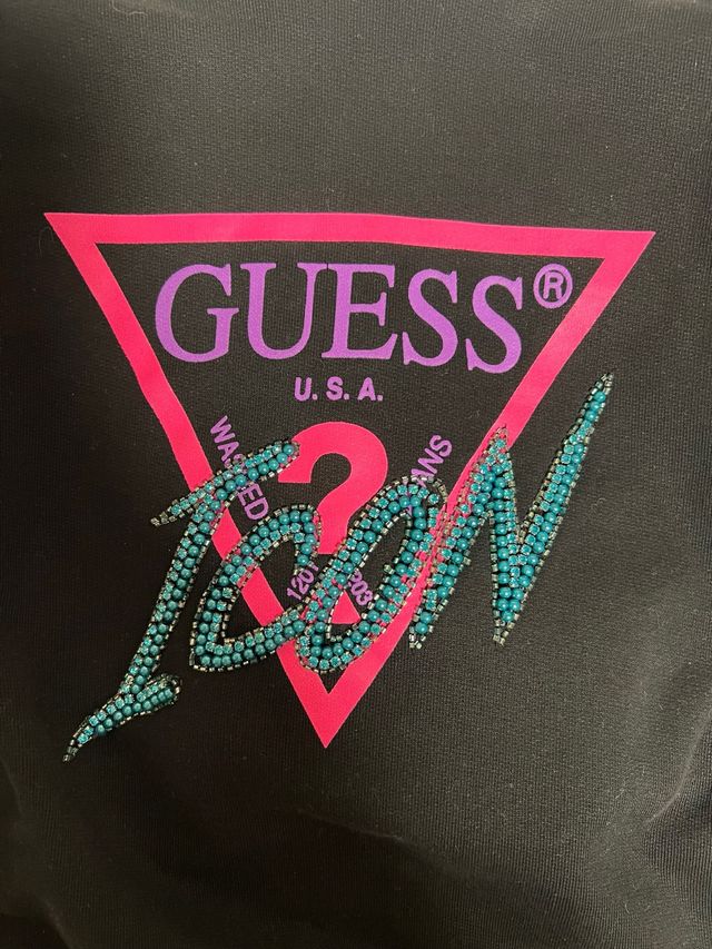 Sudadera guess negra