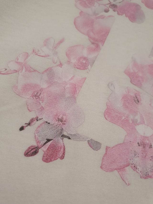 Karl Lagerfeld Maglia bianca stampa rosa