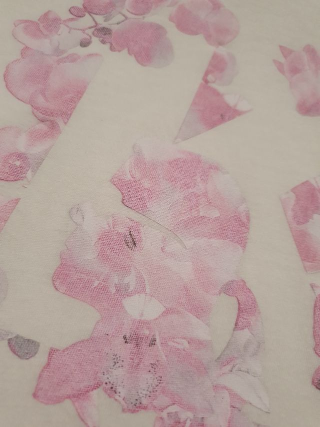 Karl Lagerfeld Maglia bianca stampa rosa