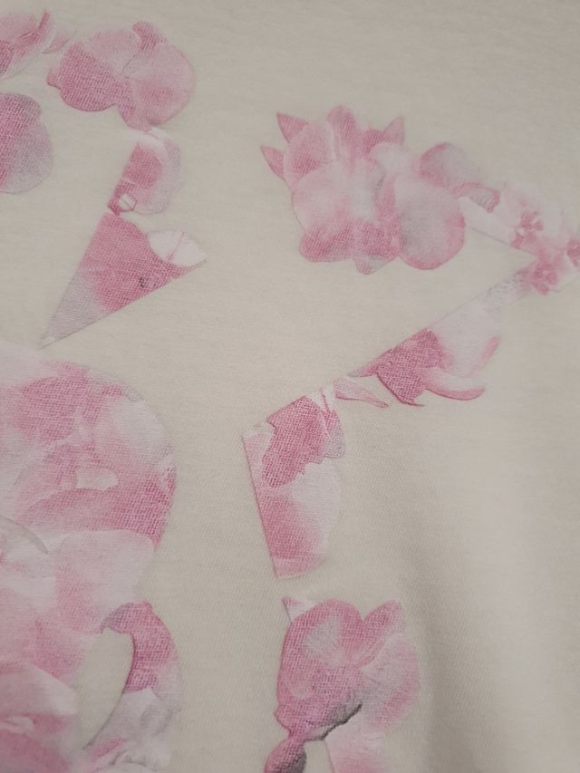 Karl Lagerfeld Maglia bianca stampa rosa