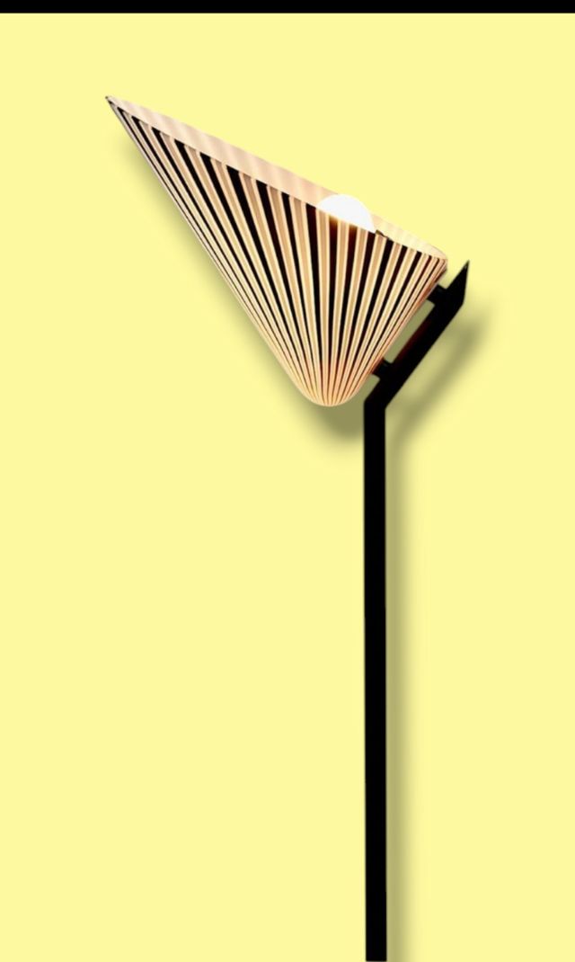 Lampada da Terra in Vetro Murano anni 80