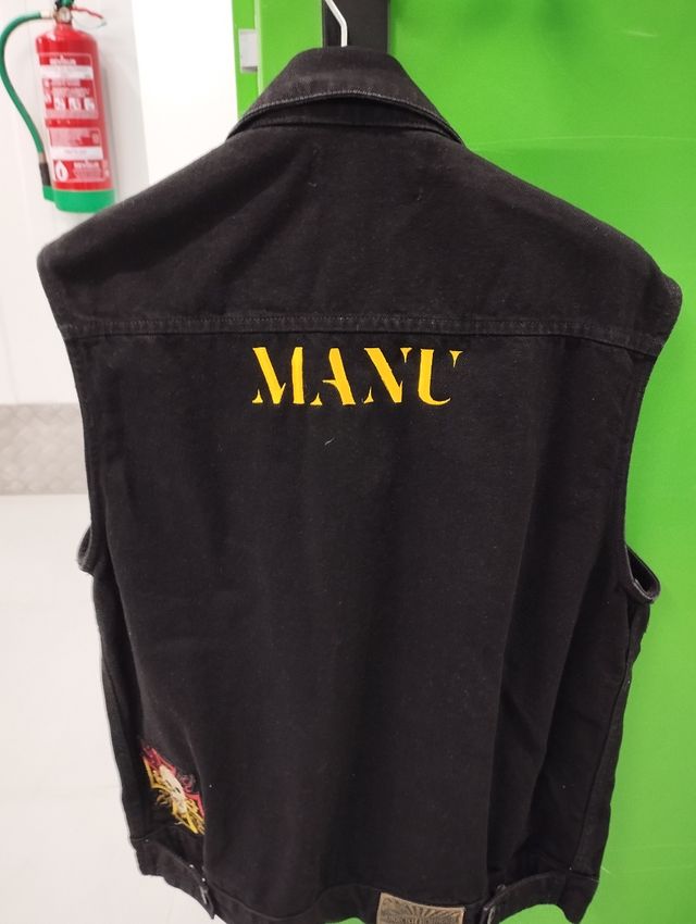 Chaleco Motero Vaquero Personalizado Negro