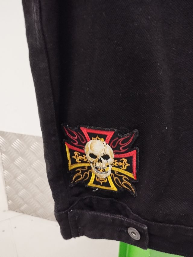 Chaleco Motero Vaquero Personalizado Negro