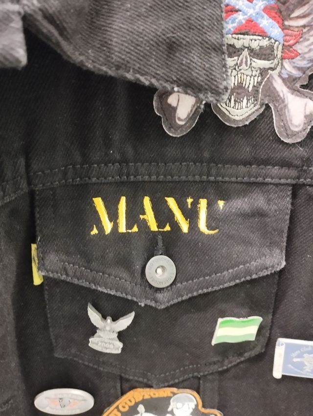 Chaleco Motero Vaquero Personalizado Negro