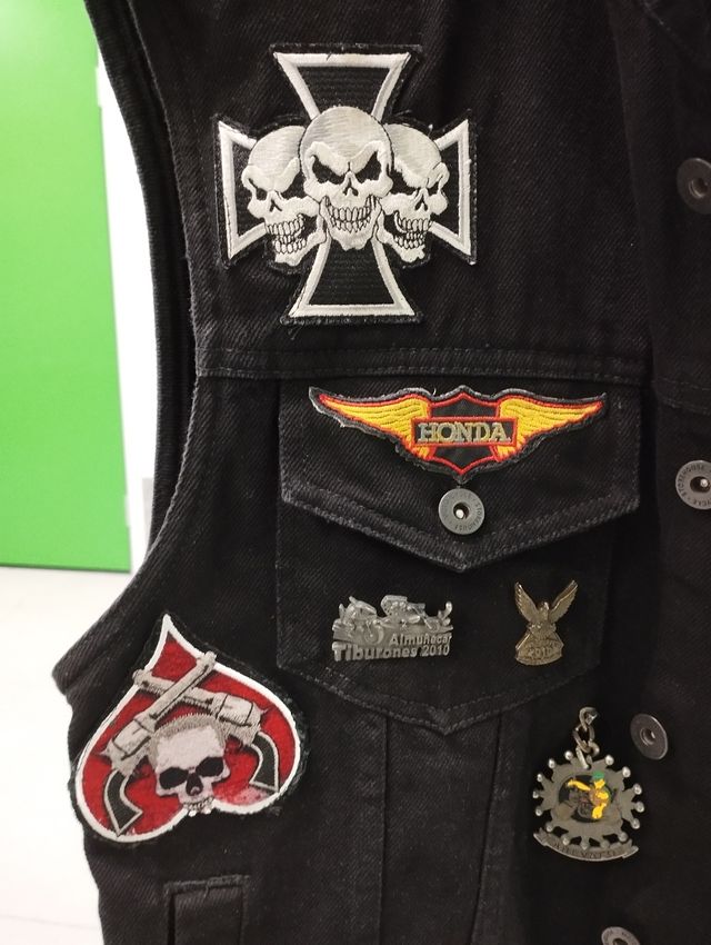 Chaleco Motero Vaquero Personalizado Negro