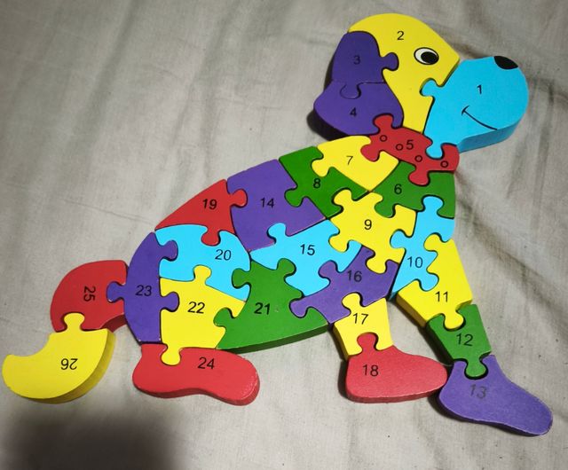 Puzzle infantil perrito