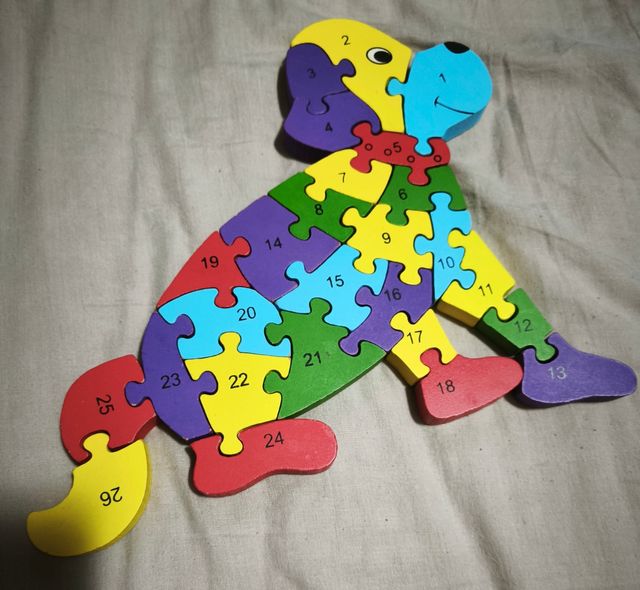 Puzzle infantil perrito