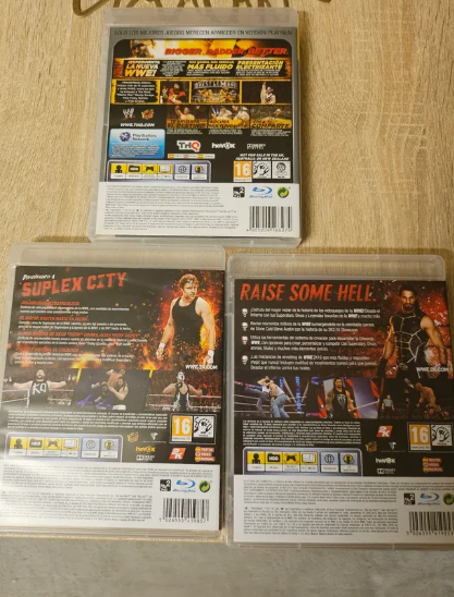 PACK WWE PLAYSTATION 3(SE PUEDEN POR SEPARADO)