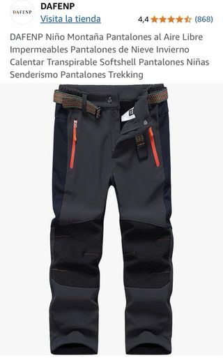 Pantalon niño de trekking y nieve
