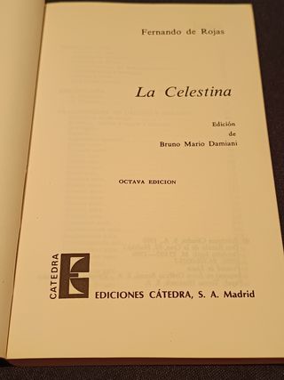 La Celestina (Letras Hispanicas) (Spanish Edition)