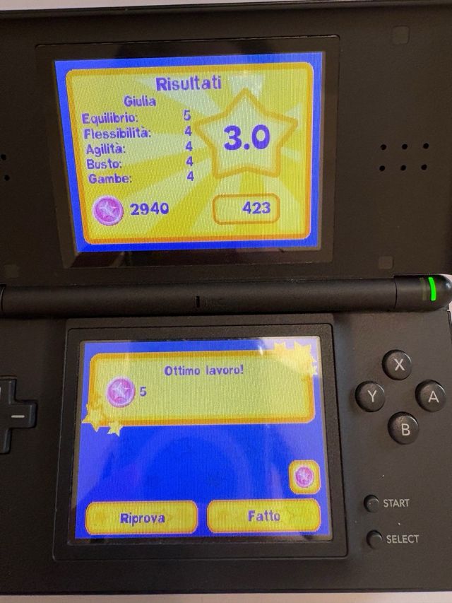 Gioco Giulia passione ginnastica Nintendo ds