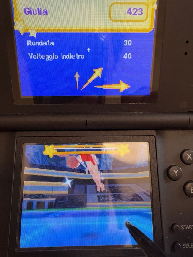 Gioco Giulia passione ginnastica Nintendo ds