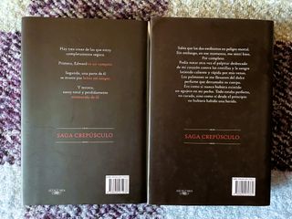 Libros Crepúsculo 1 y 2