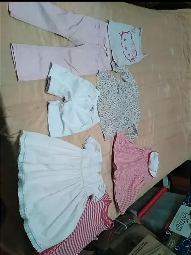*Lote ropa niña 2-3 años
-1 vestido  cuadros talla