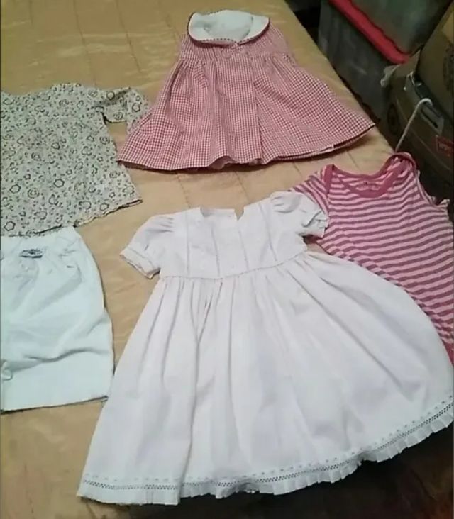*Lote ropa niña 2-3 años
-1 vestido  cuadros talla