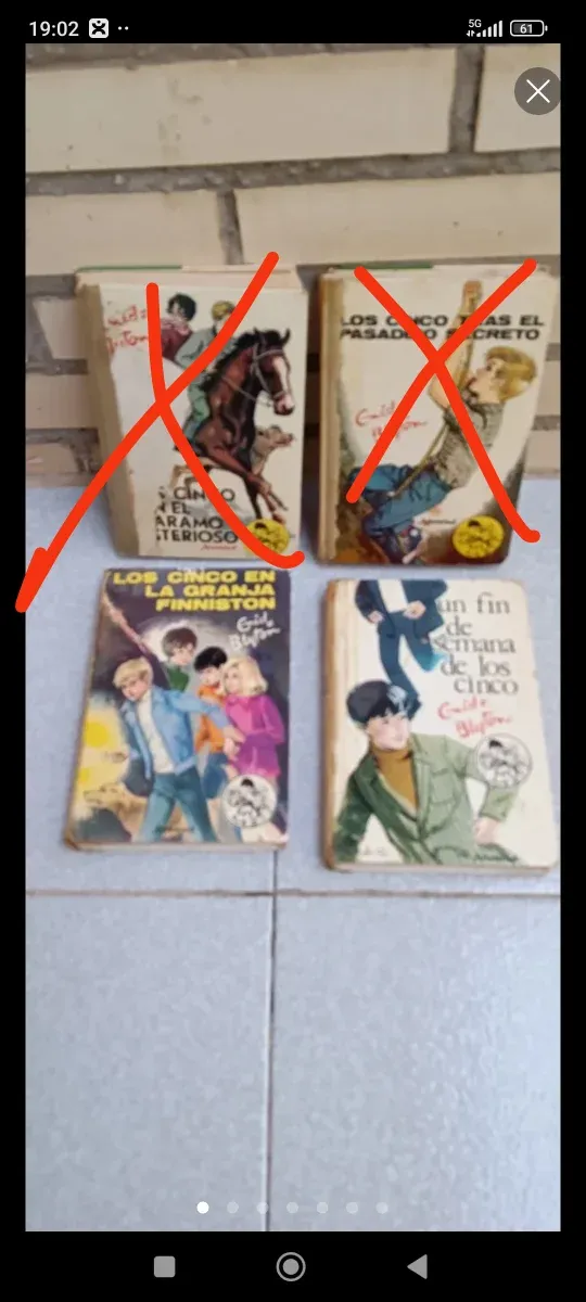 4 libros de los cinco
