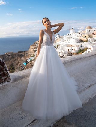 Vestido de novia brillante 