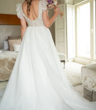 Vestido de novia brillante 
