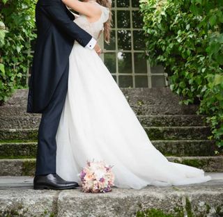Vestido de novia brillante 